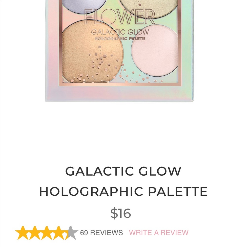 FLOWER Beauty Galactic Glow highlighter palette